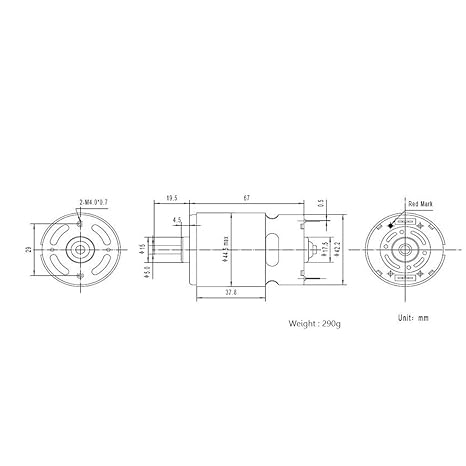 775 12V 3000 RPM/MIN High Speed High Torque DC Motor Dual Shaft- with XT60 Connectors